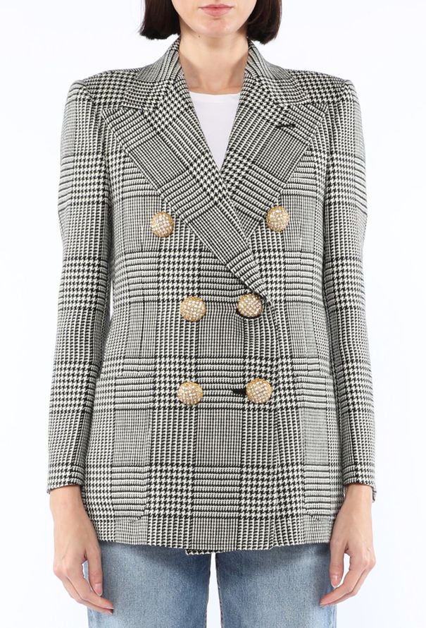Valentino Houndstooth Double-Breasted Blazer, Resort 2025 - 4
