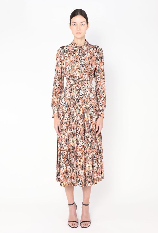 Prada Floral Silk Belted Dress, 2017 - 1