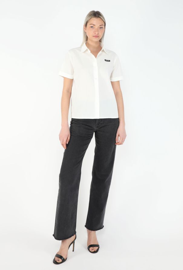 Miu Miu S/S 2025 Logo Cotton Shirt - 4