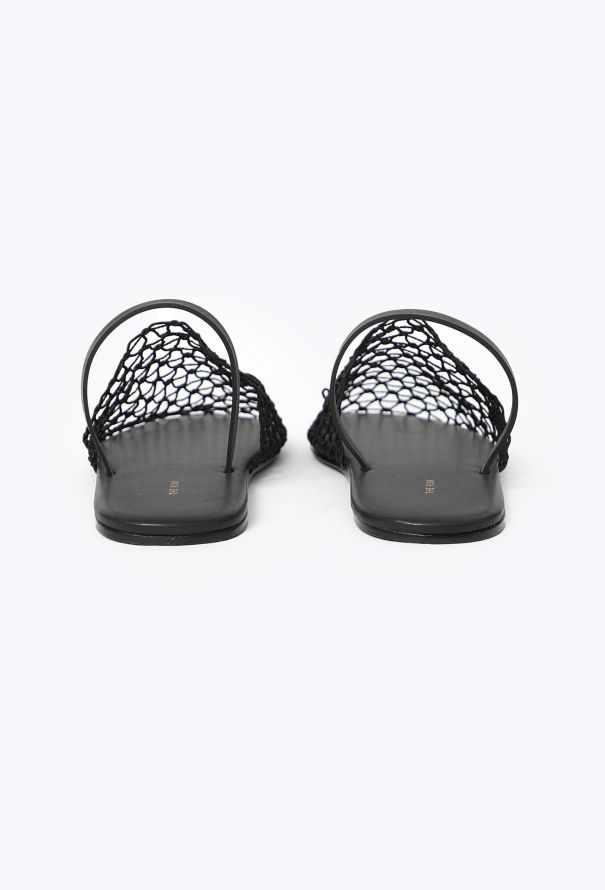 The Row 2021 Macramé Net Slingback Sandals - 4