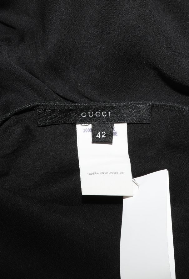 Gucci Tom Ford '90s Draped Chiffon Dress - 6