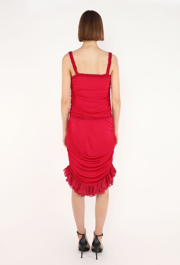 Emanuel Ungaro Ruffled Ruched Dress, Early 2000s - 4
