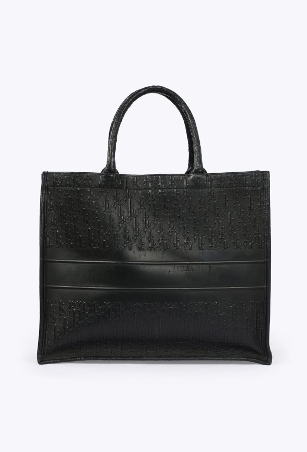 Dior Oblique Jacquard Leather Large Book Tote - 4