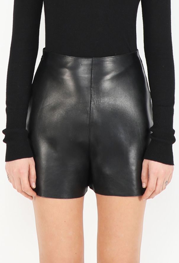 Céline 2020 Lambskin High-Waisted Shorts - 2