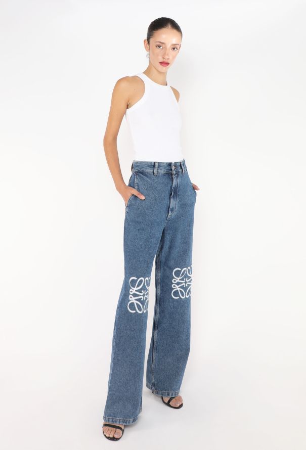 Loewe Pre-Fall 2023 Anagram Appliqué Jeans - 4