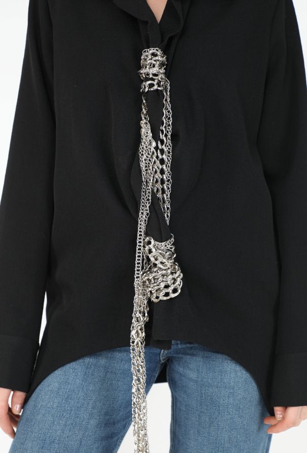 Yohji Yamamoto Collector F/W 2004 Draped Chainlink Jacket - 3