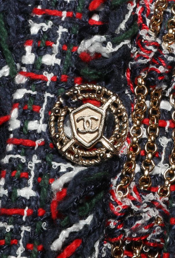 Chanel 2008 Chainlink Trim Tweed Jacket - 6