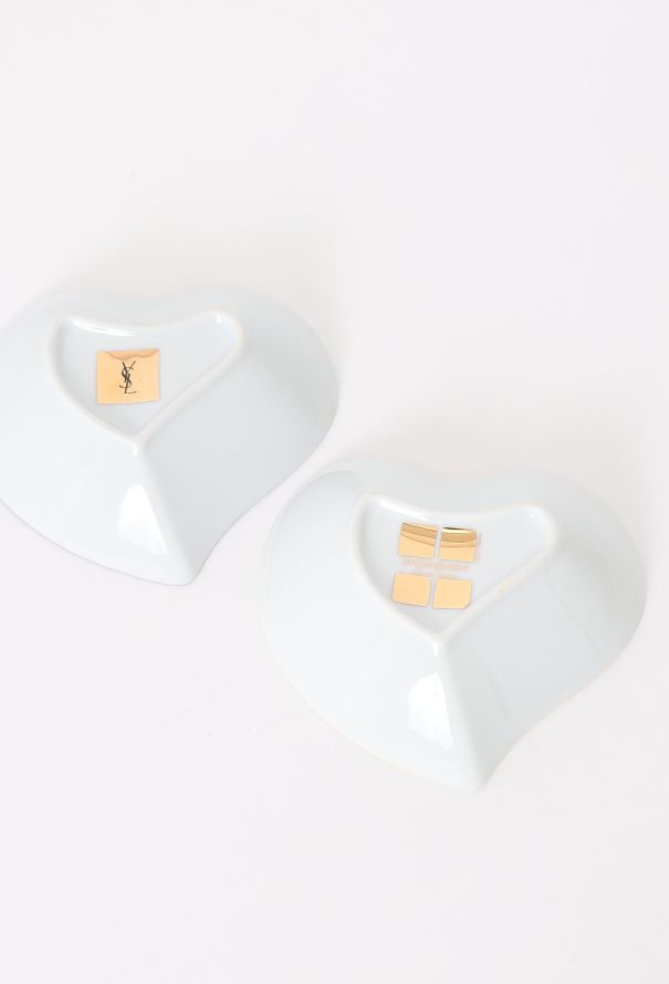Saint Laurent Vintage Porcelain Heart Bowl Set - 3 Saint Laurent Vintage Porcelain Heart Bowl Set - 3