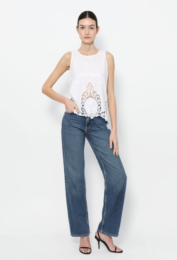 Embroidered Lace Cotton Top - 3 Embroidered Lace Cotton Top - 3