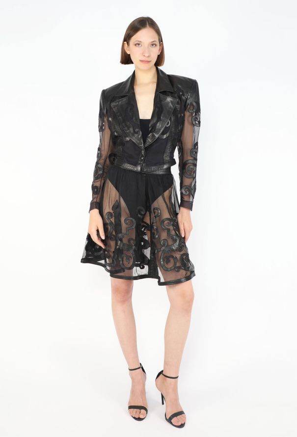 Jitrois Leather Patchwork Ensemble, 1980s - 3