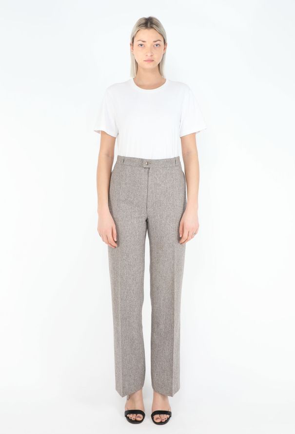 Saint Laurent '70s Brushed Wool Trousers - 1