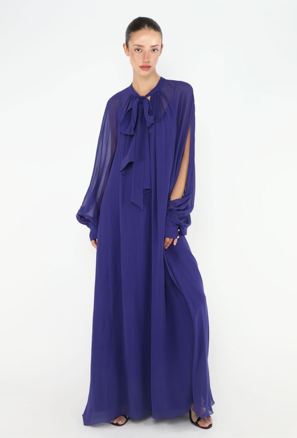 Lanvin S/S 2017 Chiffon Overlay Gown - 1