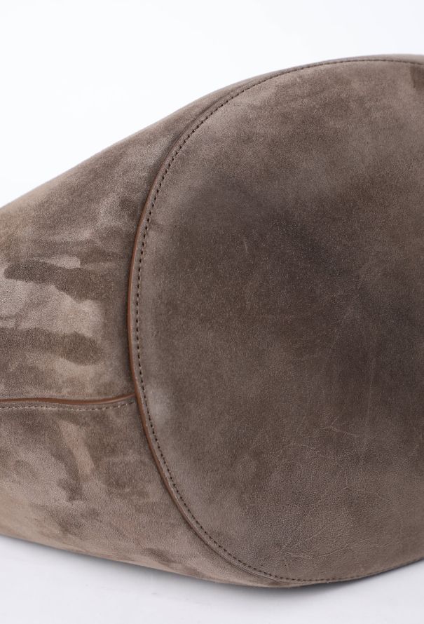 Khaite Lotus Medium Suede Tote Bag - 8 Khaite Lotus Medium Suede Tote Bag - 8