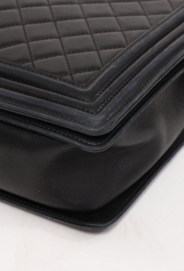 Chanel Black Maxi Boy Bag - 9