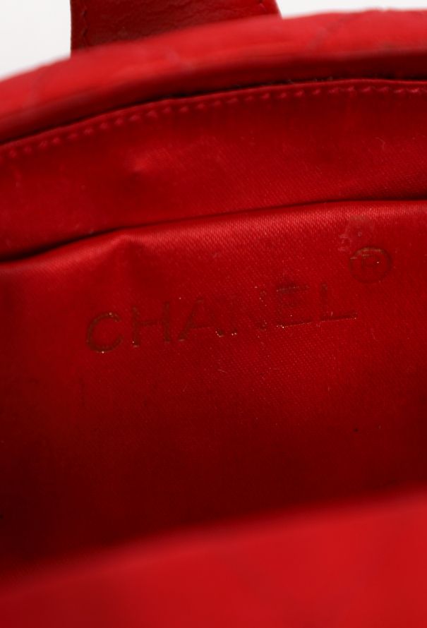 Chanel Quilted Satin Clutch, 1990s - 11