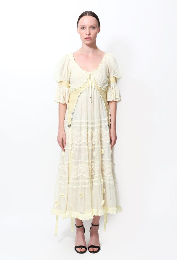 Alexander McQueen RARE S/S 2005 "It's Only a Game" Lace Dress - 1