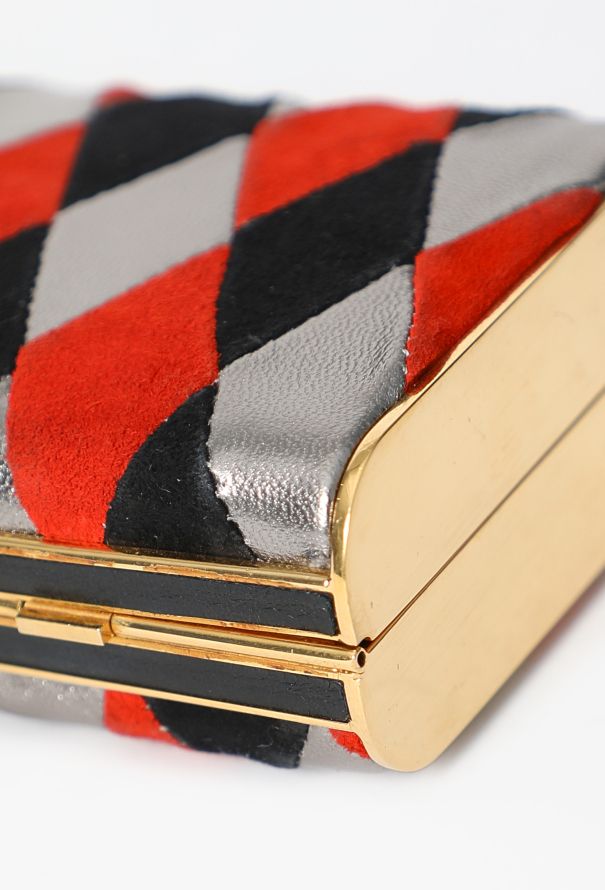Miu Miu 2008 Harlequin Minaudière Clutch - 9