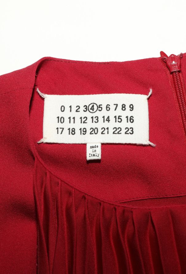 Maison Margiela Pleated Silk Crêpe Dress - 5