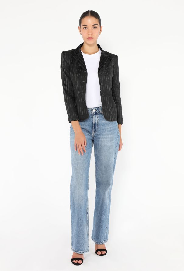 Chanel S/S 2003 Pinstripe Blazer - 5