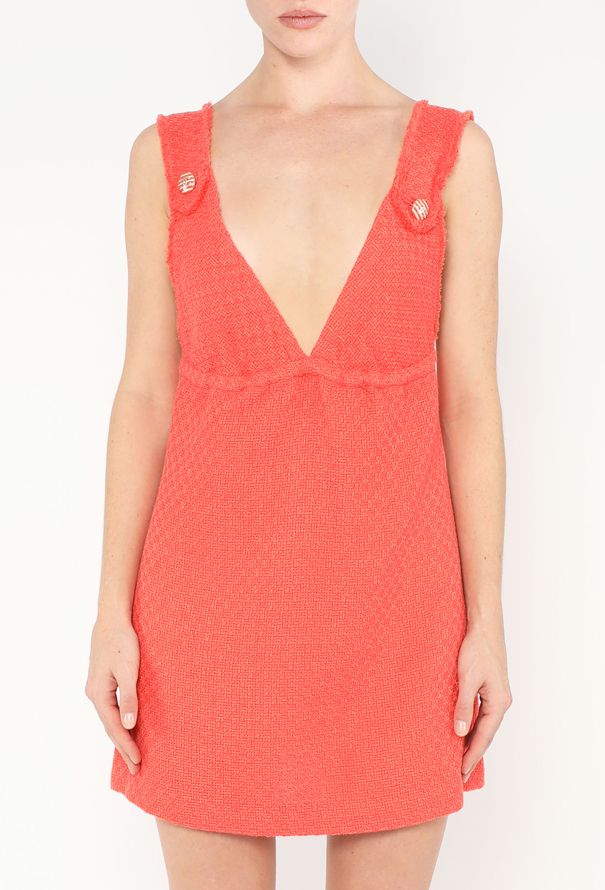 Chanel 2014 Tweed 'CC' Trim Dress - 4