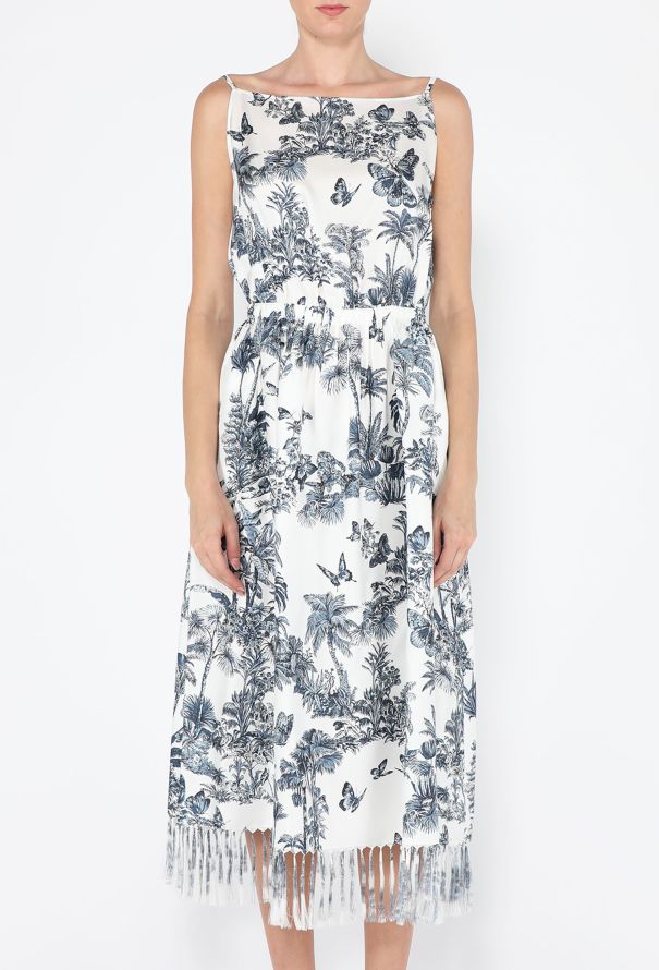 Dior Dioriviera Silk Twill Fringed Dress, 2021 - 3