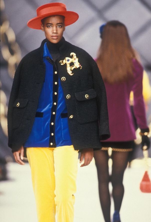 Chanel Velvet 'CC' Button Jacket, F/W 1991 - 2