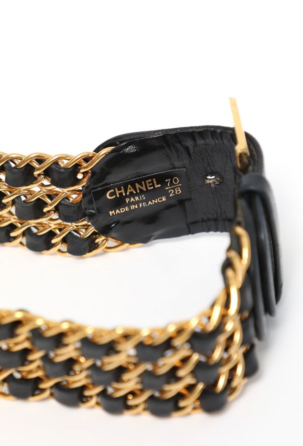 Chanel F/W 1989 Interwoven Chainlink Belt - 5
