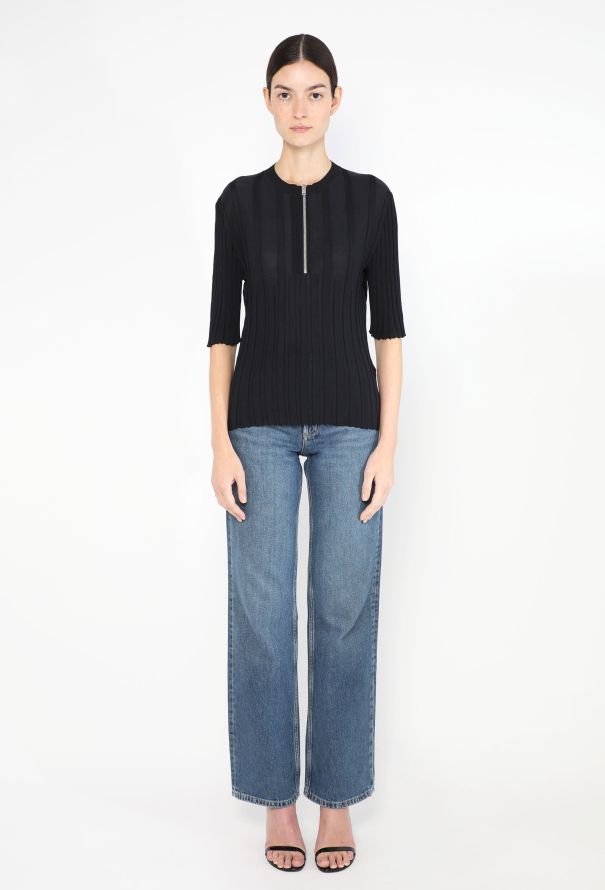 Céline 2016 Ribbed Zip Top - 4 Céline 2016 Ribbed Zip Top - 4
