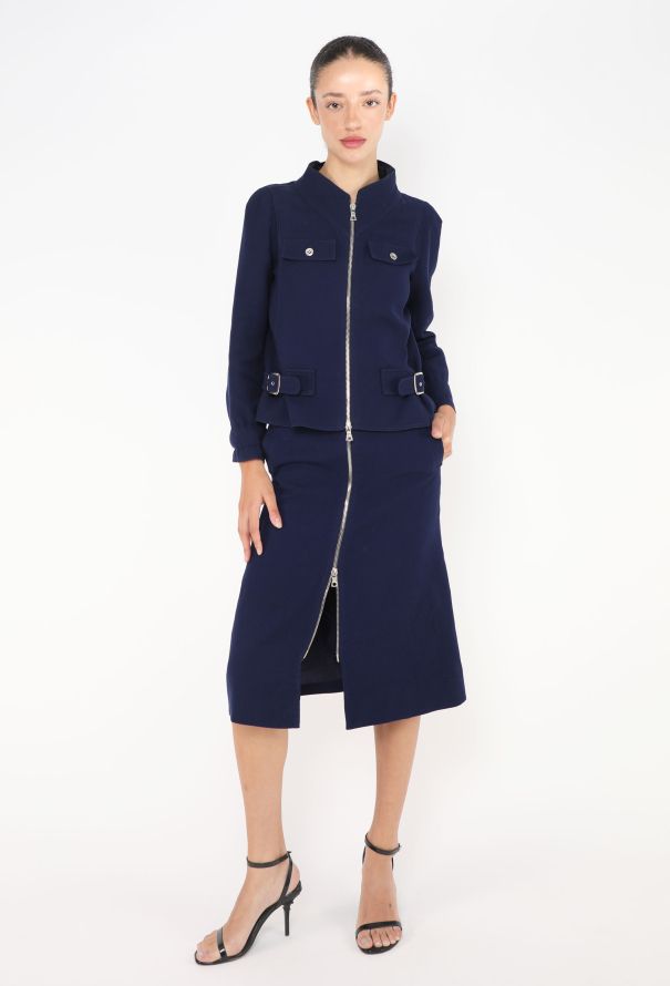 Courrèges '70s Utility Zip Skirt Ensemble - 4