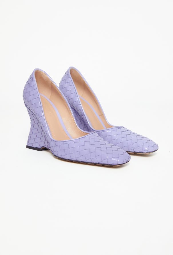 希少✨ Bottega Veneta Intrecciato Pumps New Bottega Veneta black quilted padded block square-toe