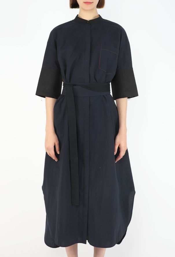 Loewe Belted Cotton Tunic Dress, 2022 - 3