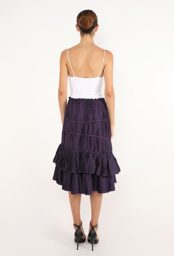 Saint Laurent Pleated Peasant Skirt, F/W 2001 - 5