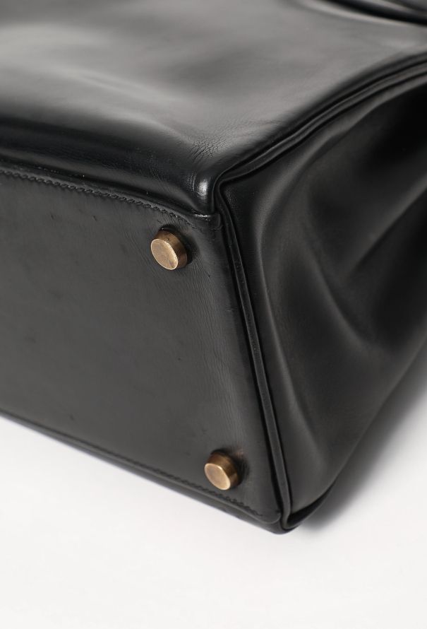 Hermès '70s Black Box Kelly Retourné 32 - 9