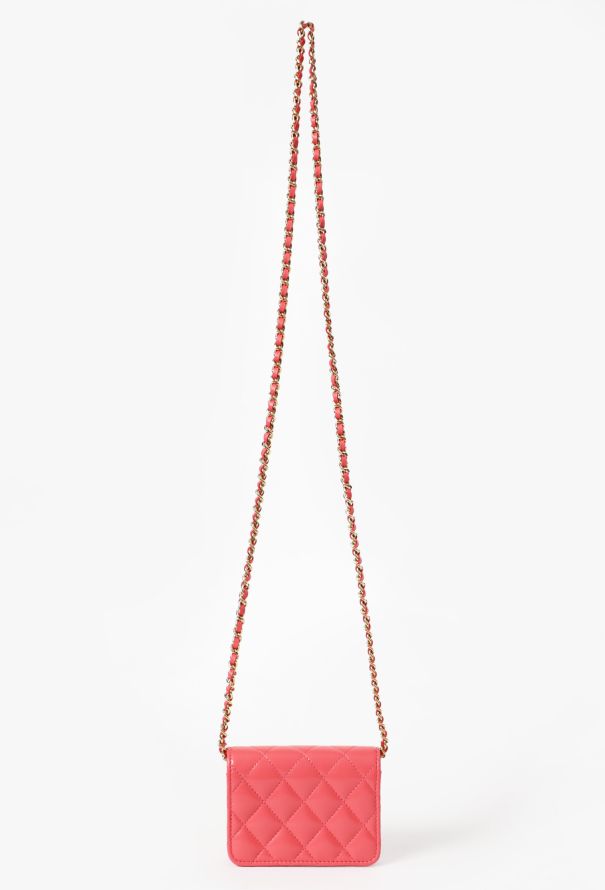 Chanel Coral Mini Wallet on Chain - 5