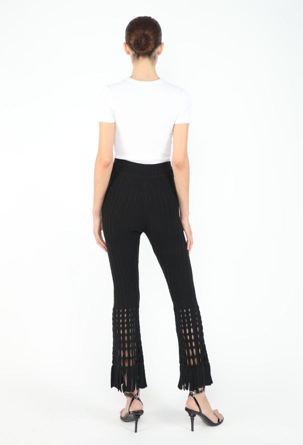 Alaïa CAMPAIGN 1993 Laser-Cut Ribbed Leggings - 5