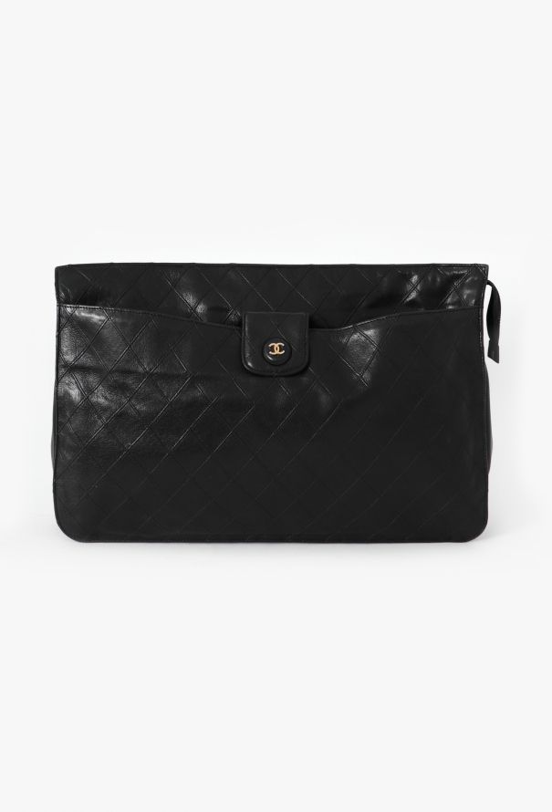 Chanel '80s Classic Quilted Pochette - 1