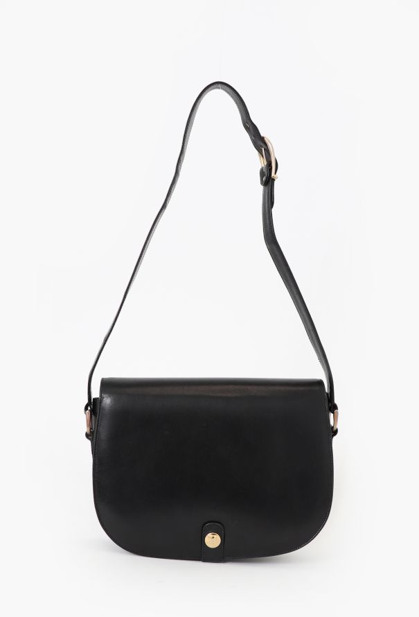 Céline '70s Black Carriage Shoulder Bag - 3 Céline '70s Black Carriage Shoulder Bag - 3