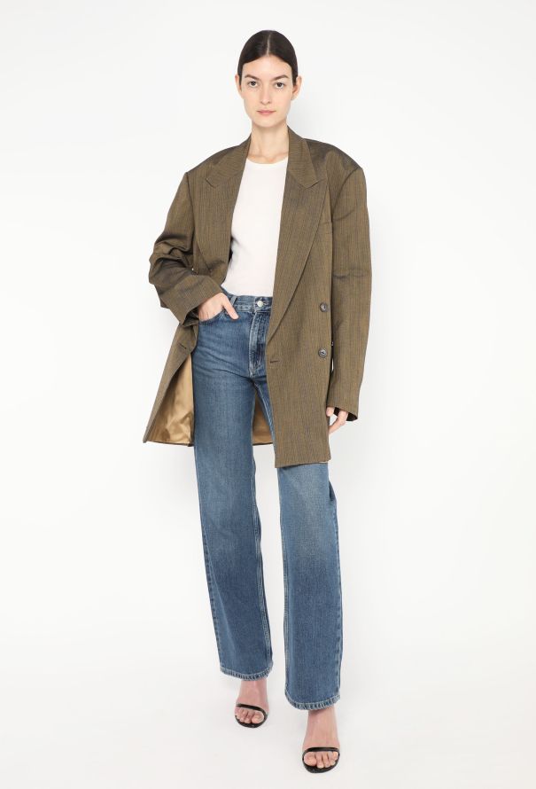 Dries Van Noten S/S 2024 Oversized Metallic Blazer - 1