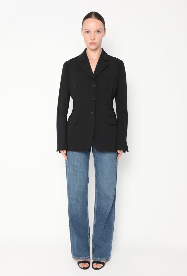 Embroidered Hourglass Blazer - 2