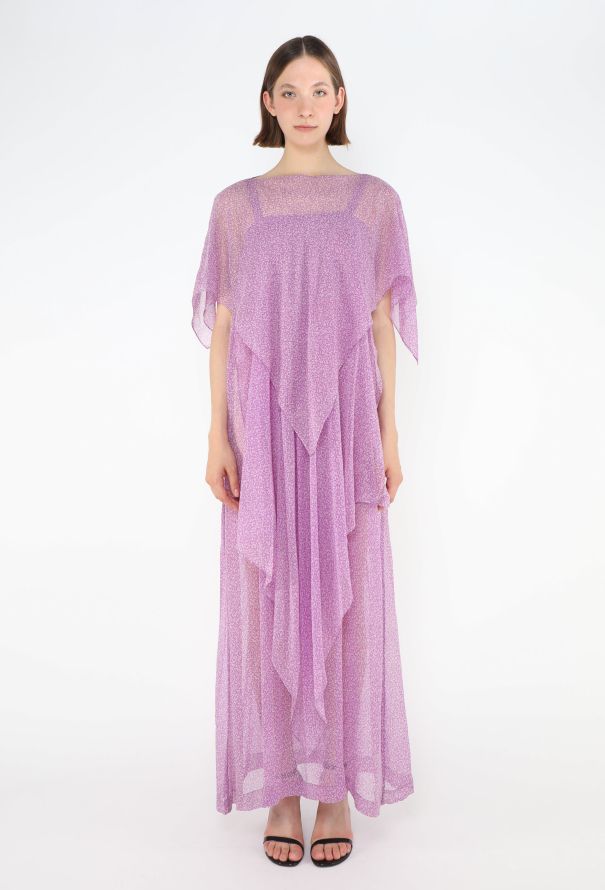 Saint Laurent COLLECTOR 1971 Floral Silk Kaftan - 1