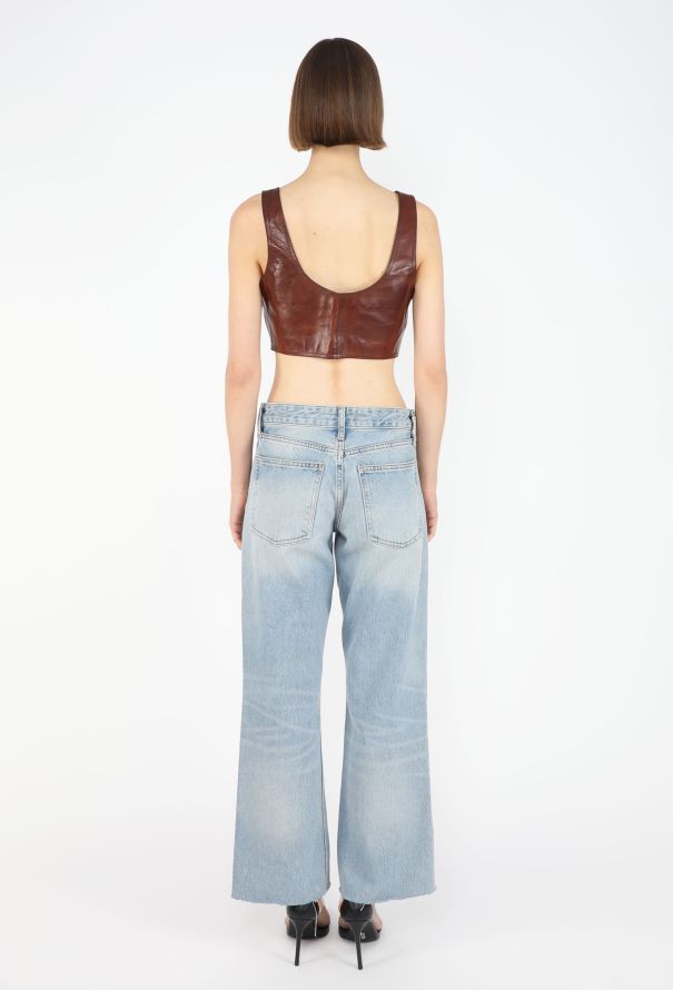 Prada Cropped Leather Vest, S/S 1994 - 5