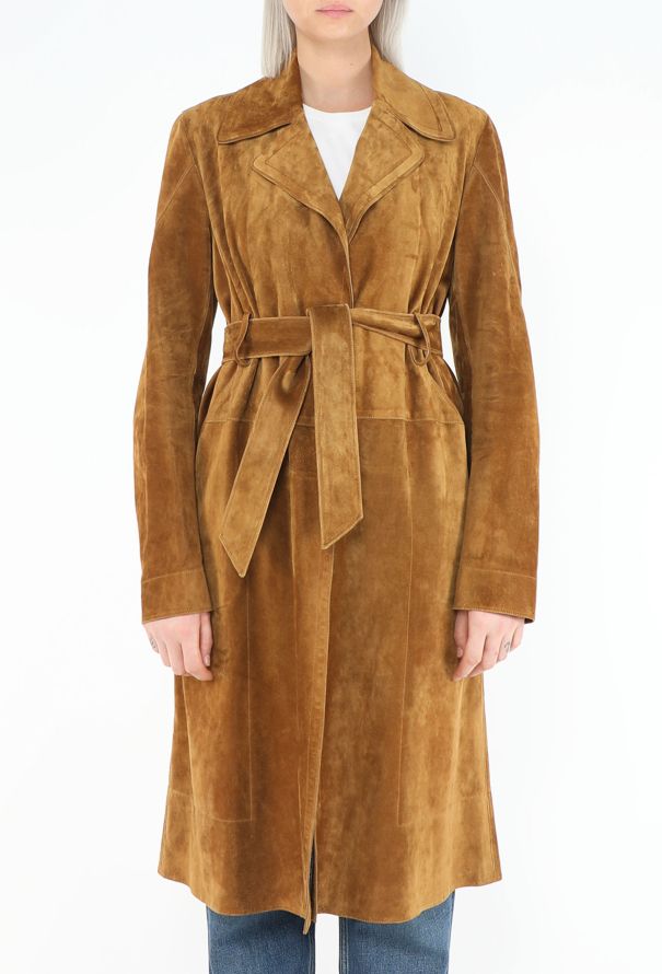 Céline 2014 Suede Belted Trench - 4
