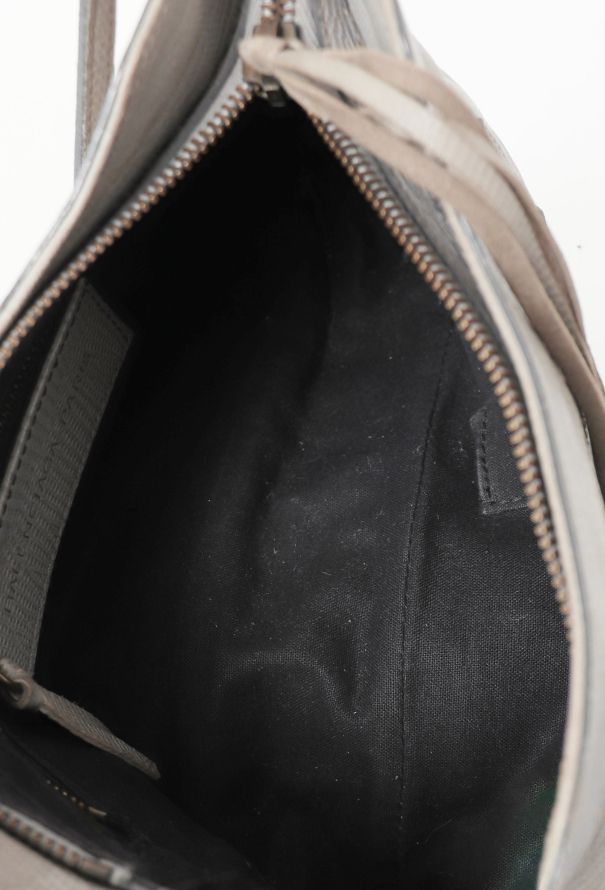 Balenciaga Grey Embossed Classic Hip Bag - 12