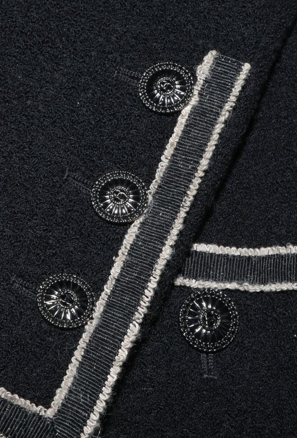 Chanel Resort 2014 Paris-Singapore Bouclé Military Coat - 9