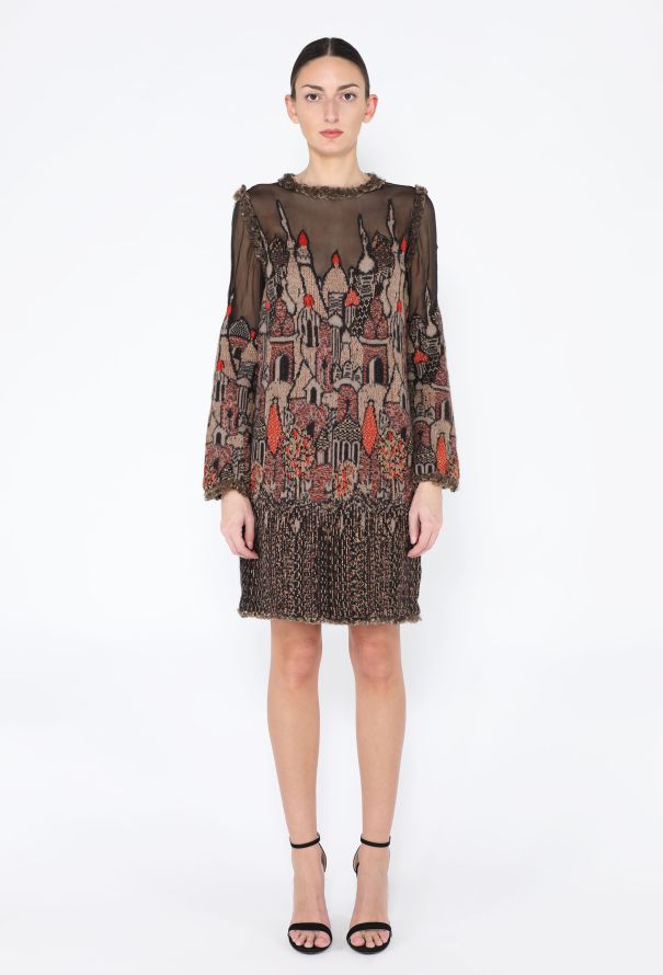 Chanel Pre-Fall 2009 Moscow Skyline Knit Dress - 2