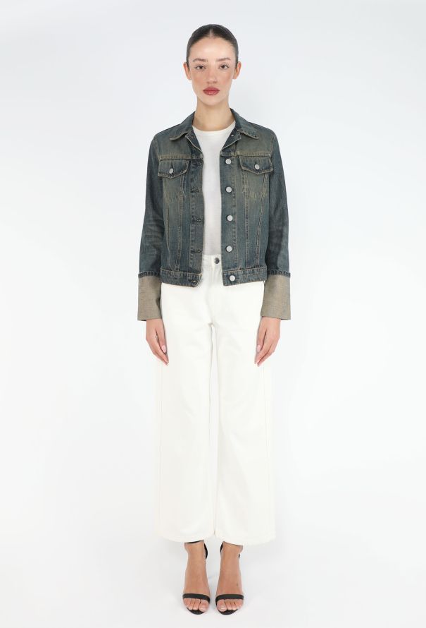 Helmut Lang Late '90s Turn-Up Denim Jacket - 3