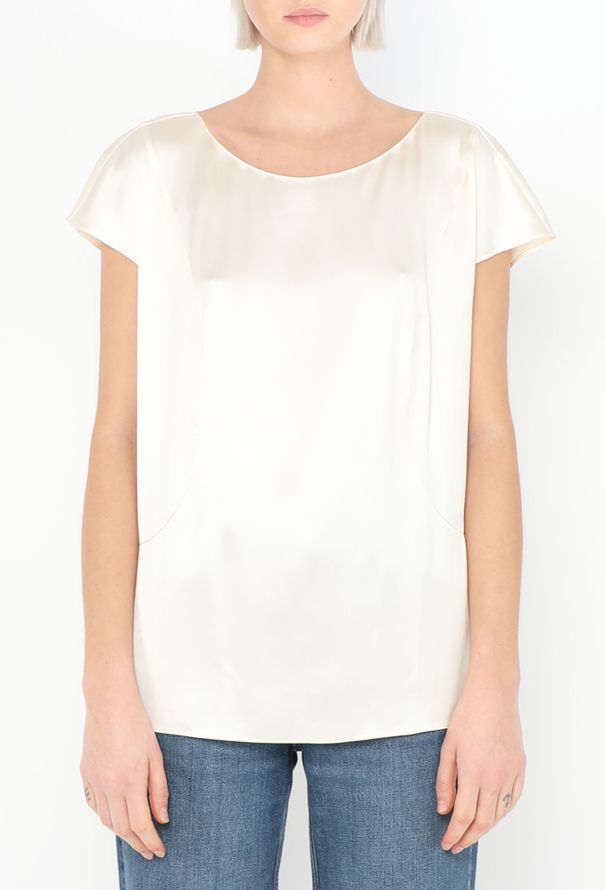 Chanel Silk Charmeuse Blouse - 1