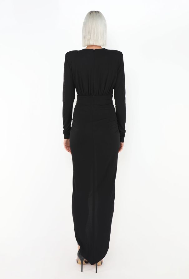 Alexandre Vauthier Plunging Ruched Gown - 4