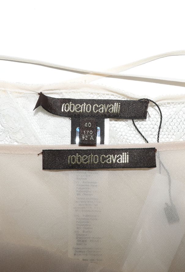 Roberto Cavalli Resort 2014 Mirrored Lace Slip Dress - 7