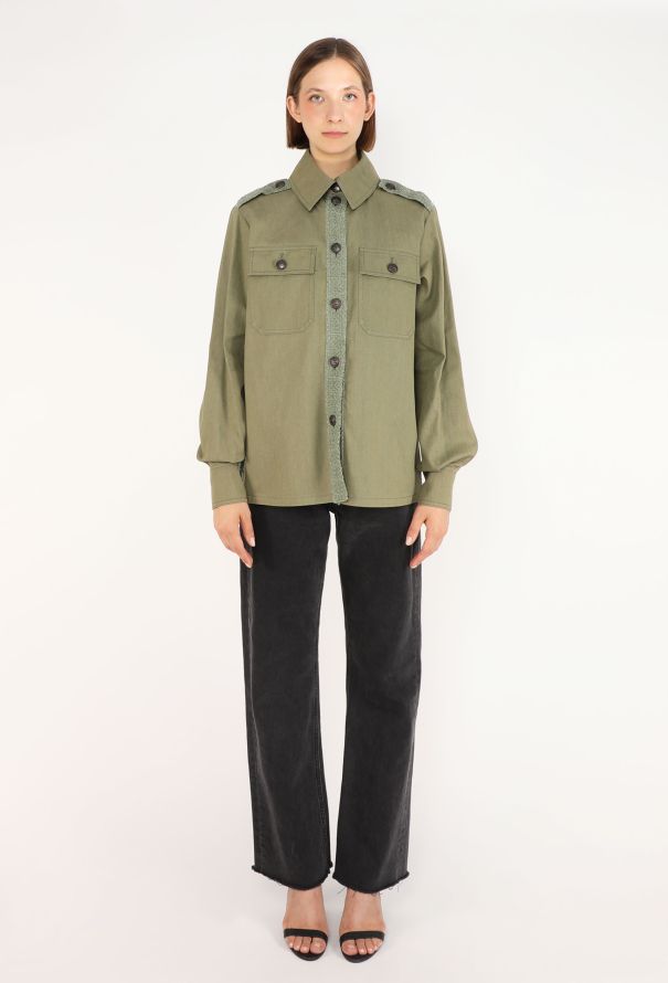 Chanel Cuba Tweed Military Shirt, Resort 2017 - 5